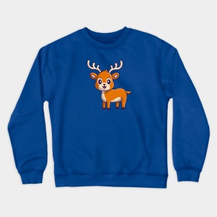 Christmas Gift Design, Christmas Clothing, Christmas Artwork, Christmas Deer Crewneck Sweatshirt